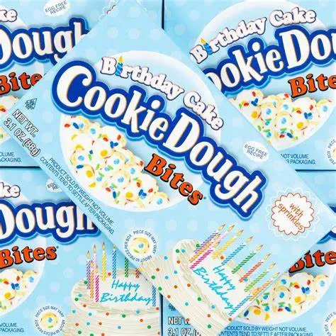 Birthday Cake Cookie Dough Bites Theatre Box 88g