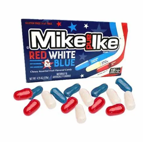 Mike & Ike Red White & Blue Theatre Box 120g