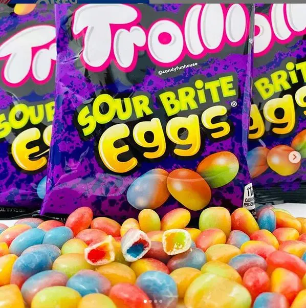 Trolli Sour Brite Eggs Gummies 4oz / 113g Bag