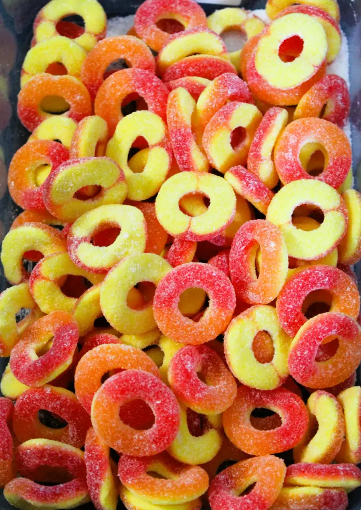 Dragon Sour Peach Rings - Per 100g