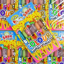 Jojo Sour Filled Colour Bubblegum Pencils 60g