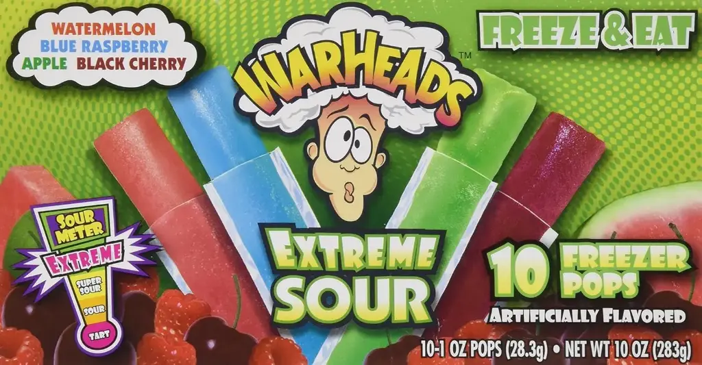 Warheads Freezer Pops - Xtreme Sour 10pc