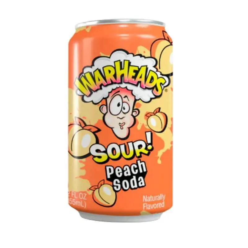 Warheads Soda Can Peach 355ml