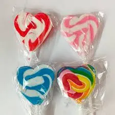 Swirly Heart Pops Rainbow 12g - Each