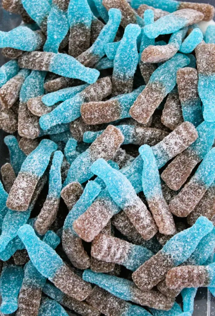 Dragon Sour Blueberry Cola Bottles - Per 100g
