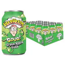 Warheads Green Apple Sour Soda Can 355ml