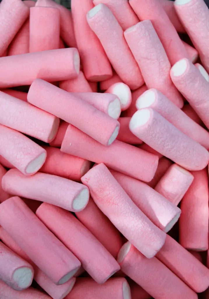 Puffy Mallow Poles Pink/White