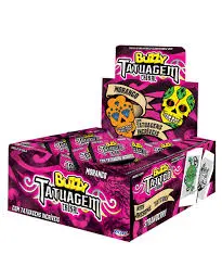 Buzzy Tattoo Bubble Gum Tribal Strawberry - Each