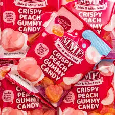 MMF Crispy Peach Gummy Candy 72g