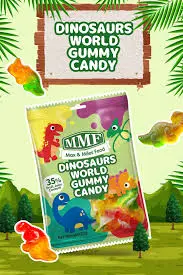 MMF Dinosaurs World Gummy Candy 72g Bag