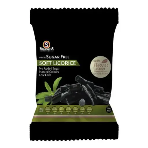 [SFSL] Sugar Free Soft Licorice 90g Bag