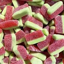 [KDGSWS] Kiwi Delights Gummy Sour Watermelon Slices - Per 100g
