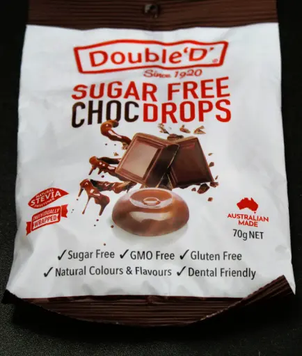 [DDSCD] Double D Sugarfree Choc Drops 70g bag