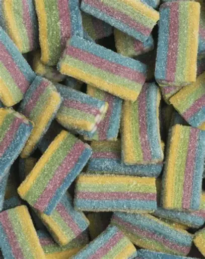 [FBRF] Fini Rainbow Fizzy Bricks - Per 100g