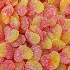 [BSPH] Bebeto Sour Peach Hearts - Per 100g