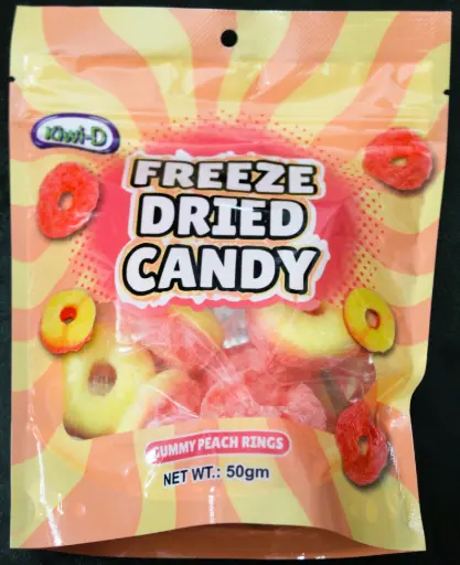 [KDFDPR] Kiwi-D Freeze Dried Peach Rings - 50g