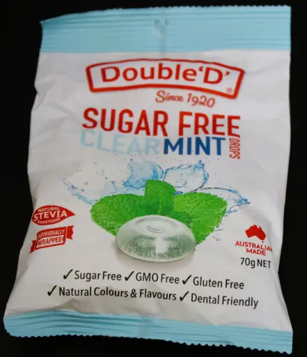 [DDSFCMD] Double D Sugar Free Clear Mint Drops 70g