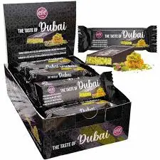 [EDDCPB30G] Elit Dubai Dark Chocolate Pistachio Bar 30g
