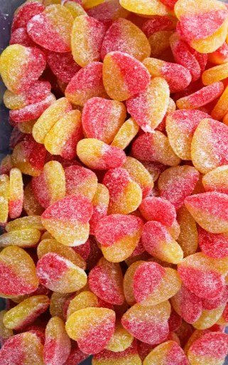 [DSPH] Dragon Sour Peach Hearts - Per 100g