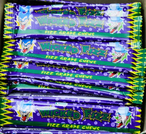 [SWFGC] Sweetmans Wicked Fizz Grape Chews 12g