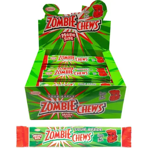 [ZCSA28G] Zombie Chews Sour Apple 28g