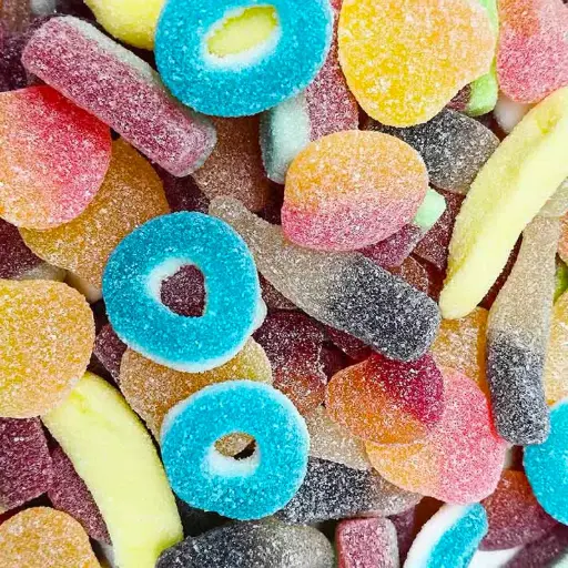 [KDSMG] Kiwi Delights Sour Gummy Mix - Per 100g